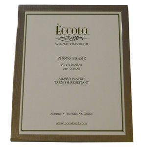 Eccolo World Traveler Silver Plated Picture Frame LOT OF 2